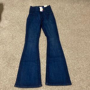 Free People Jayde Flair flare jeans Night Sky size 27 NWT